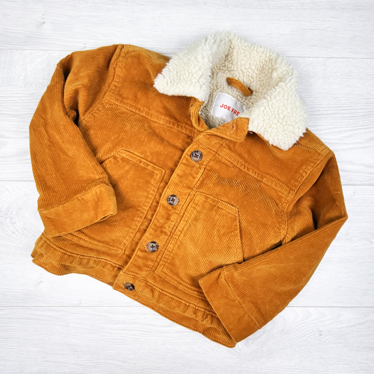 Joe Fresh sherpa lined corduroy jacket. Size 3T