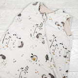 Loulou Lollipop "Hedgehog Forest" Tencel blend sleep sack. Size 18-36 months