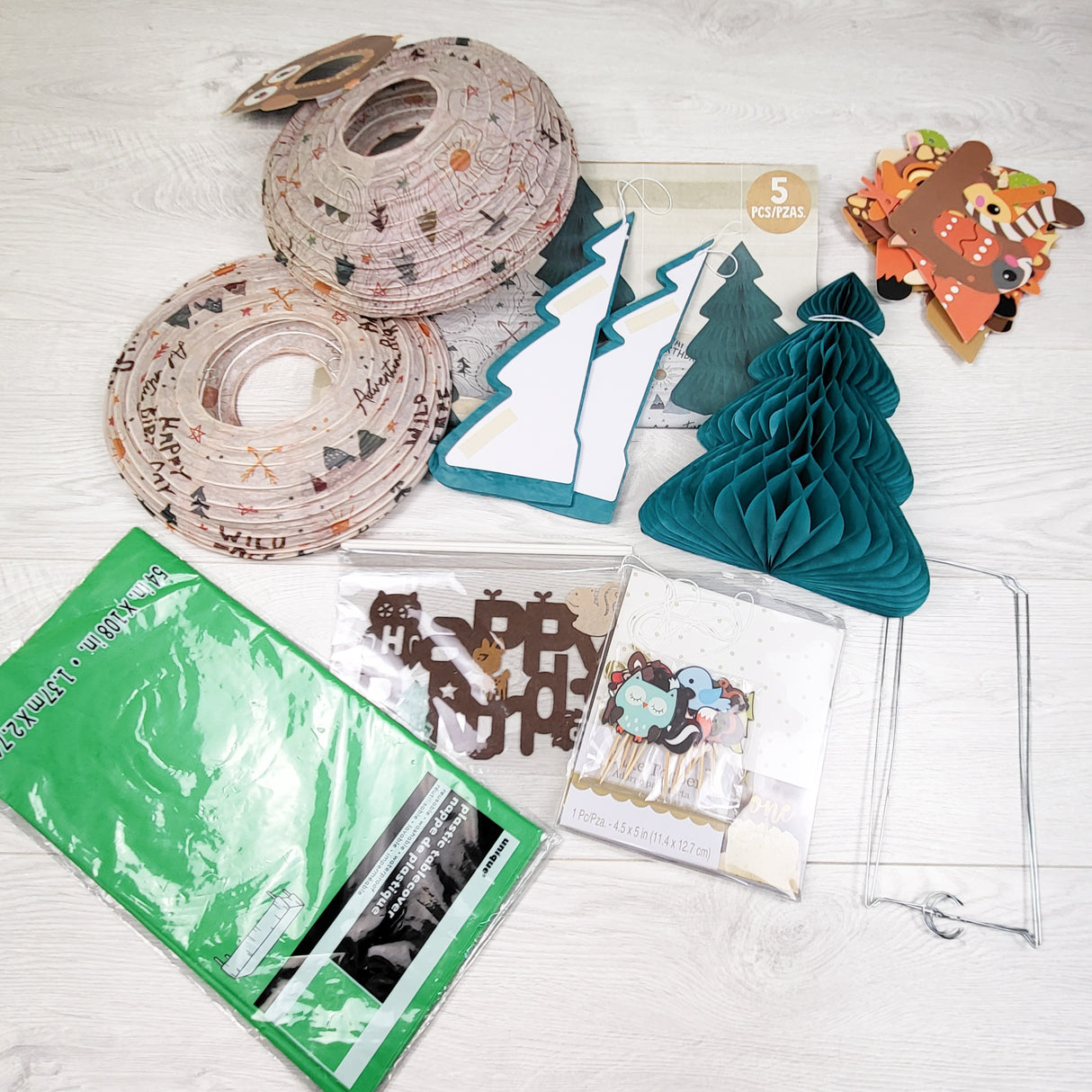 Woodland Party Decoration Lot