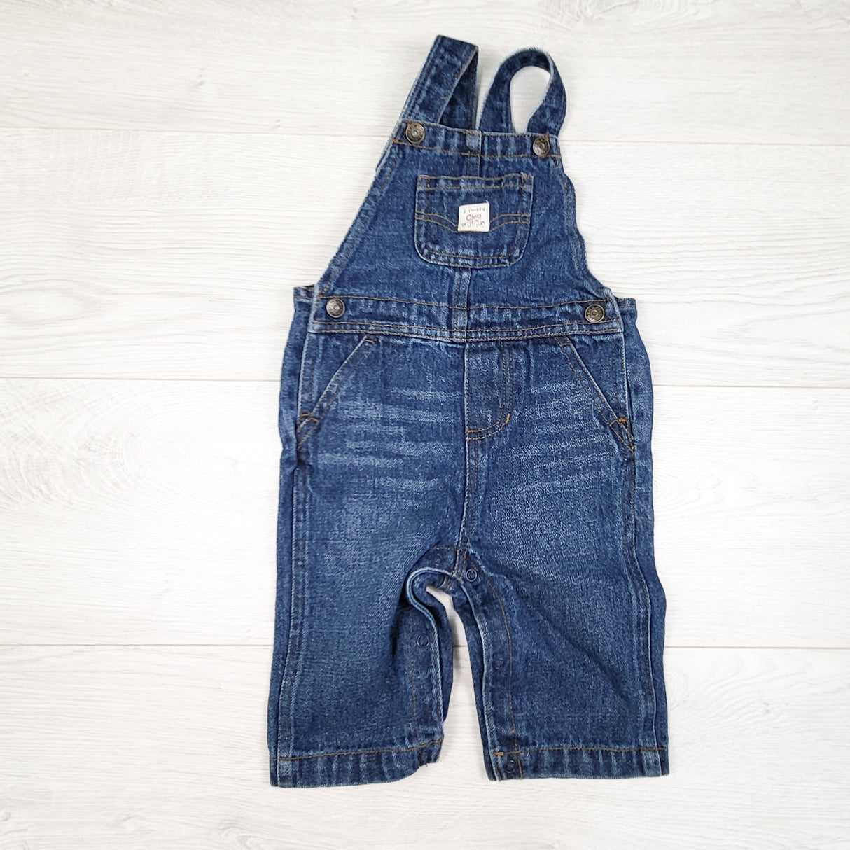 Chaps denim overalls. Size 6 months