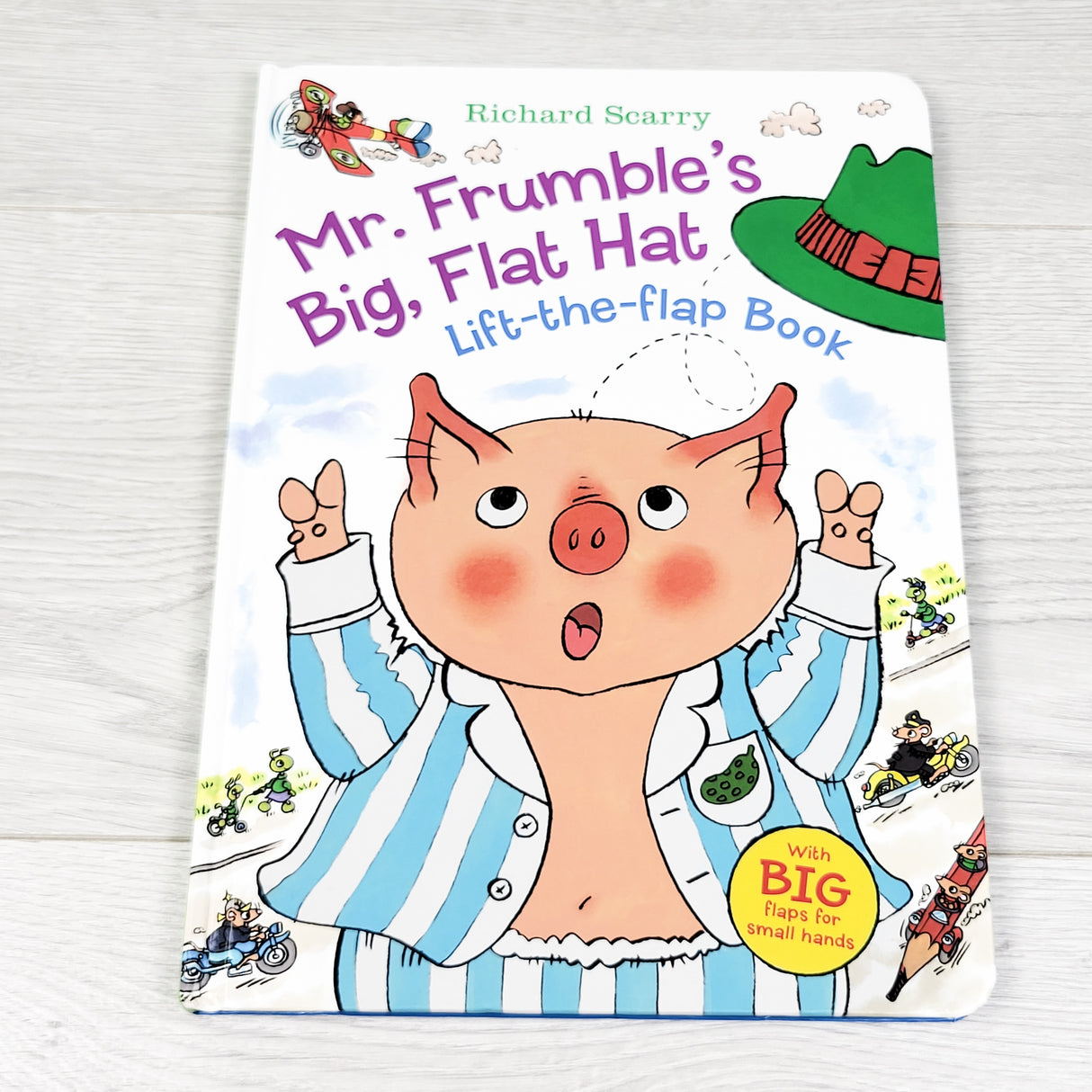 Mr. Frumble's Big Flat Hat. Hardcover lift the flap book