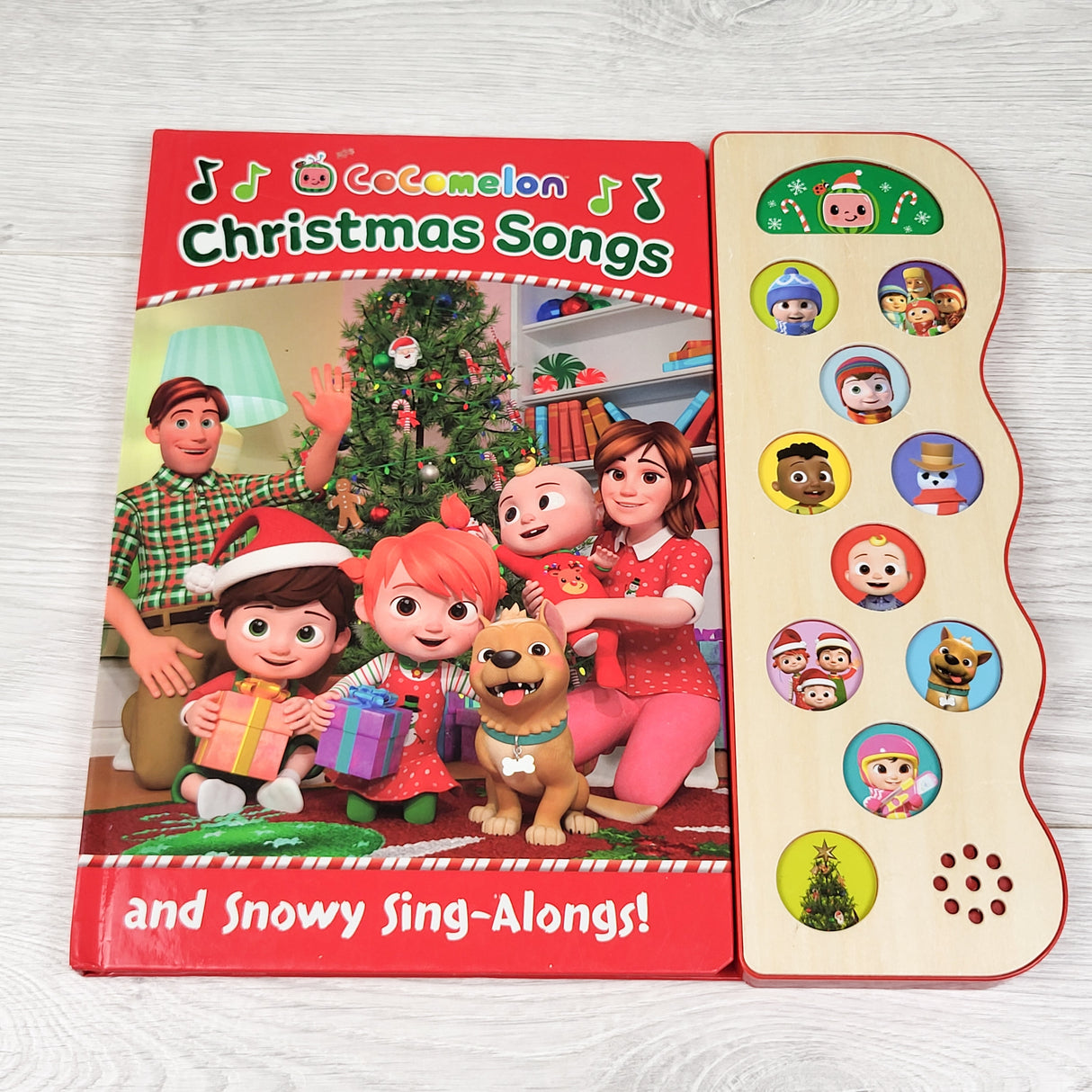CoCoMelon Christmas Songs. Hardcover play-a-sound book