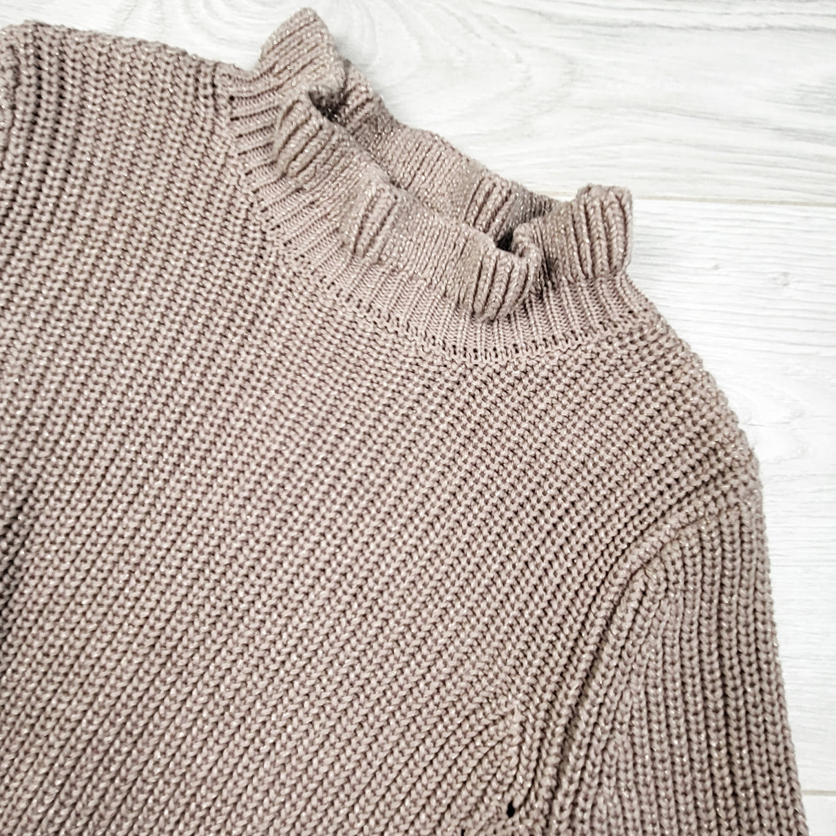 Mayoral taupe sweater with sparkles. Size 4T
