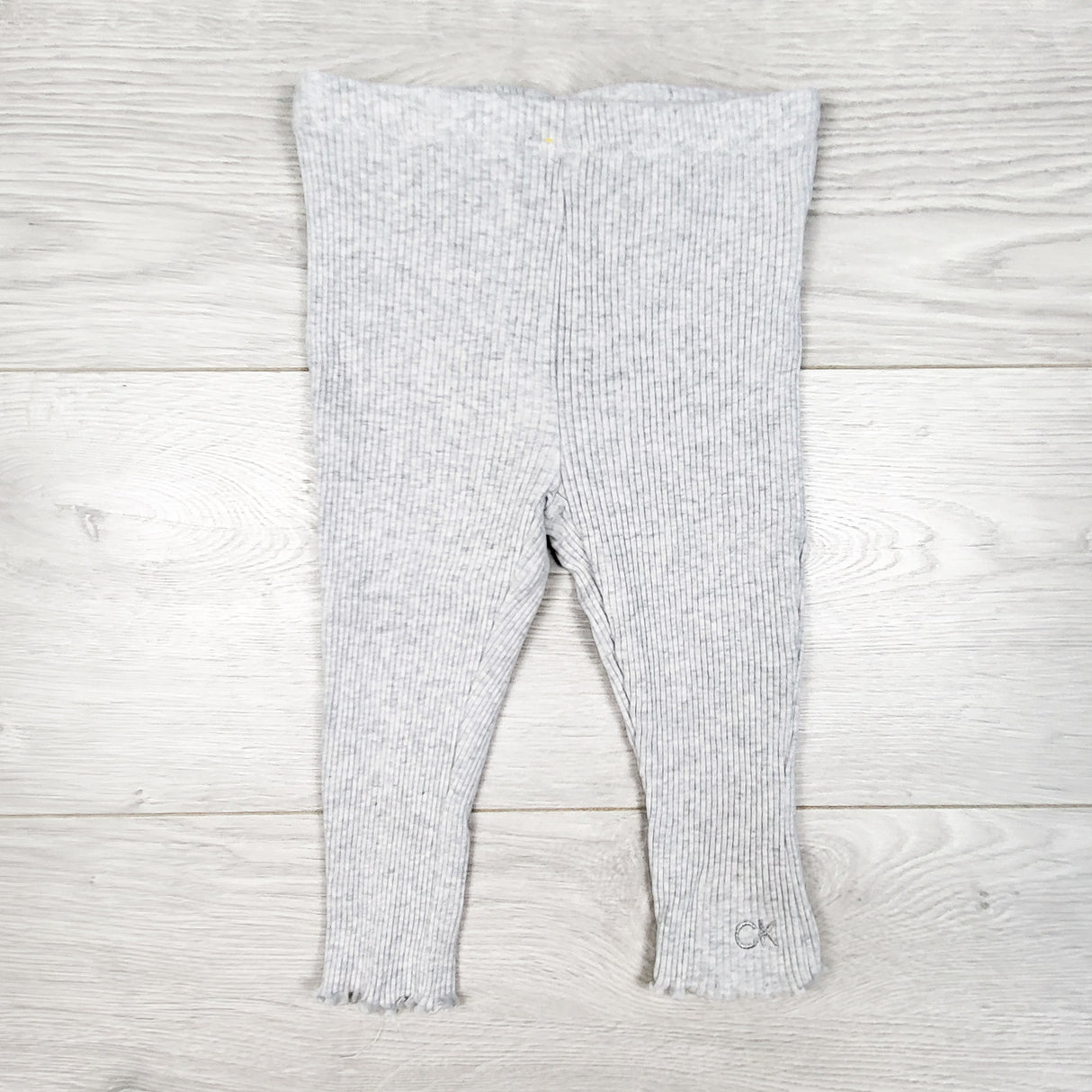 Calvin Klein grey ribbed leggings. Size 3T