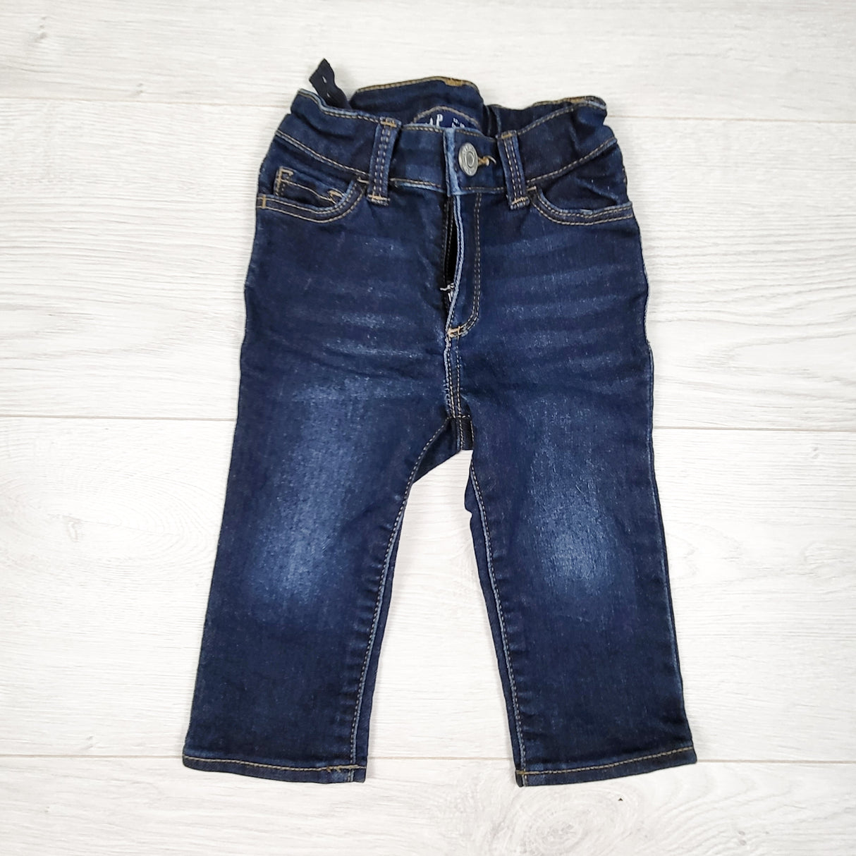 Gap dark wash skinny fit jeans. Size 12-18 months