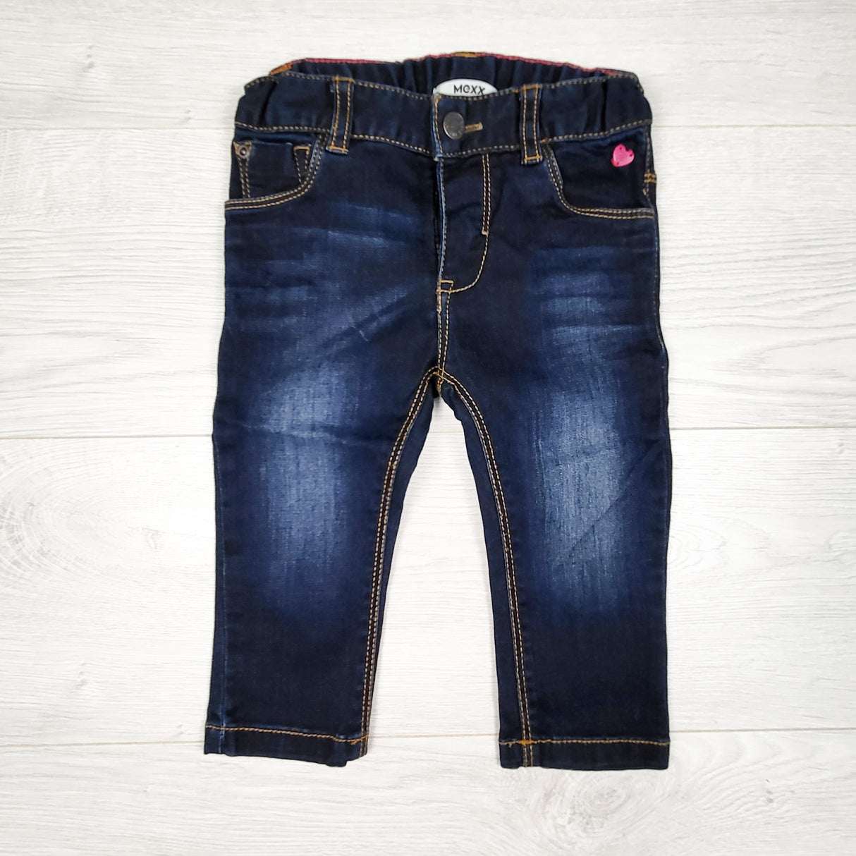 Mexx dark wash skinny jeans. Size 12-18 months