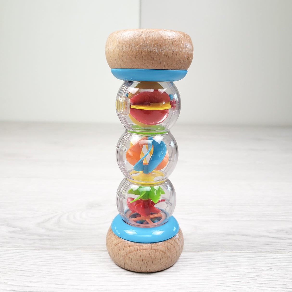 Wooden rain maker toy