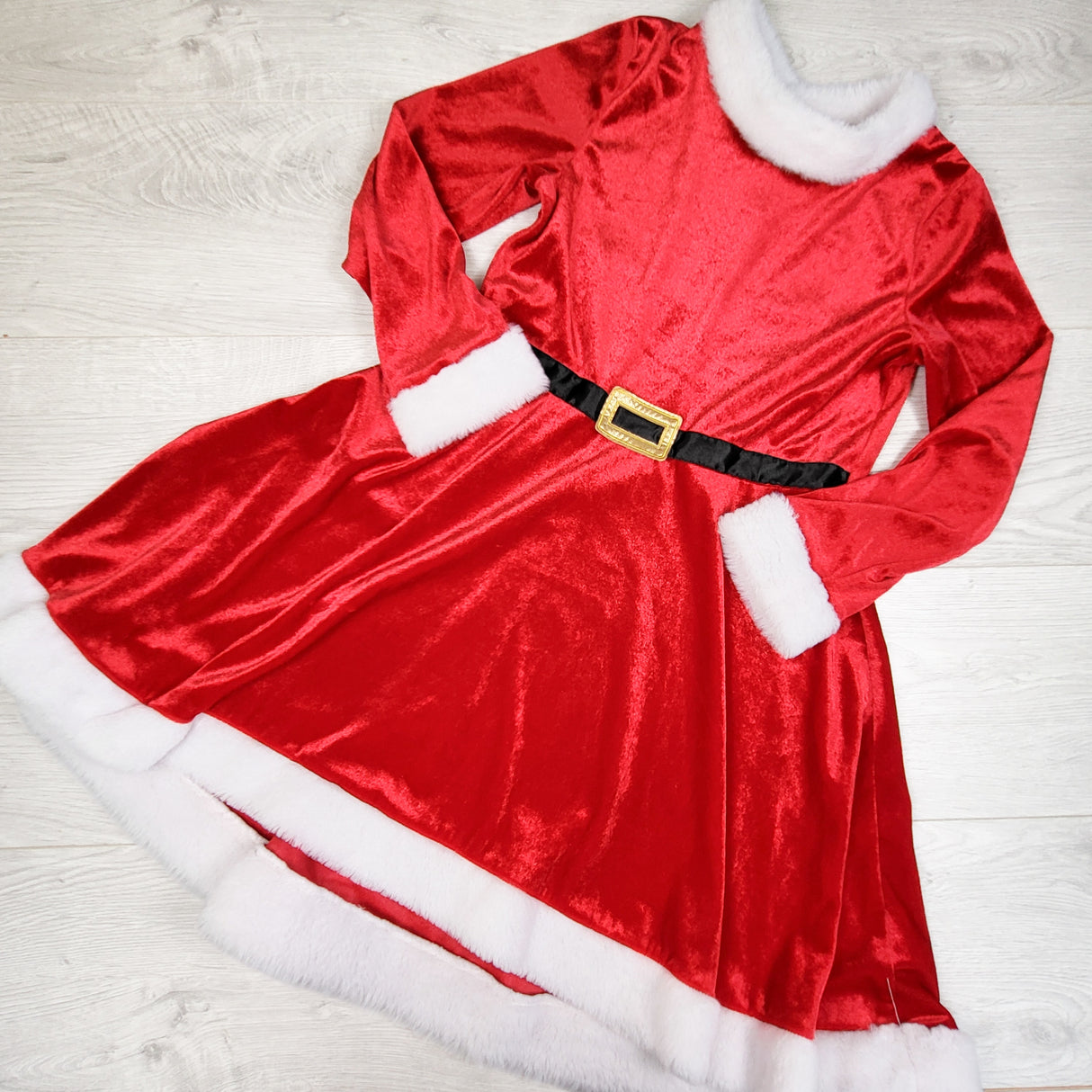 H and M red Santa dress. Size 8-10 Years - AS IS