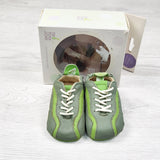 NEW - Tip Joey Joey green leather soft soled shoes. Size 3-6 months