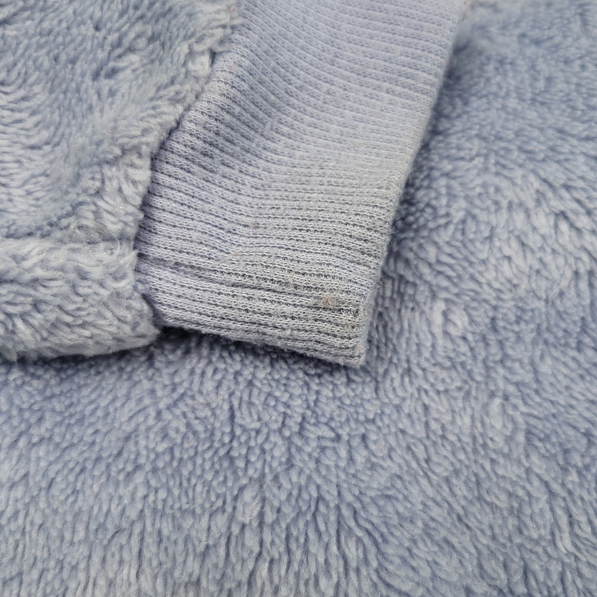 Pekkle blue faux fur sweatshirt with hearts. Size 24 months