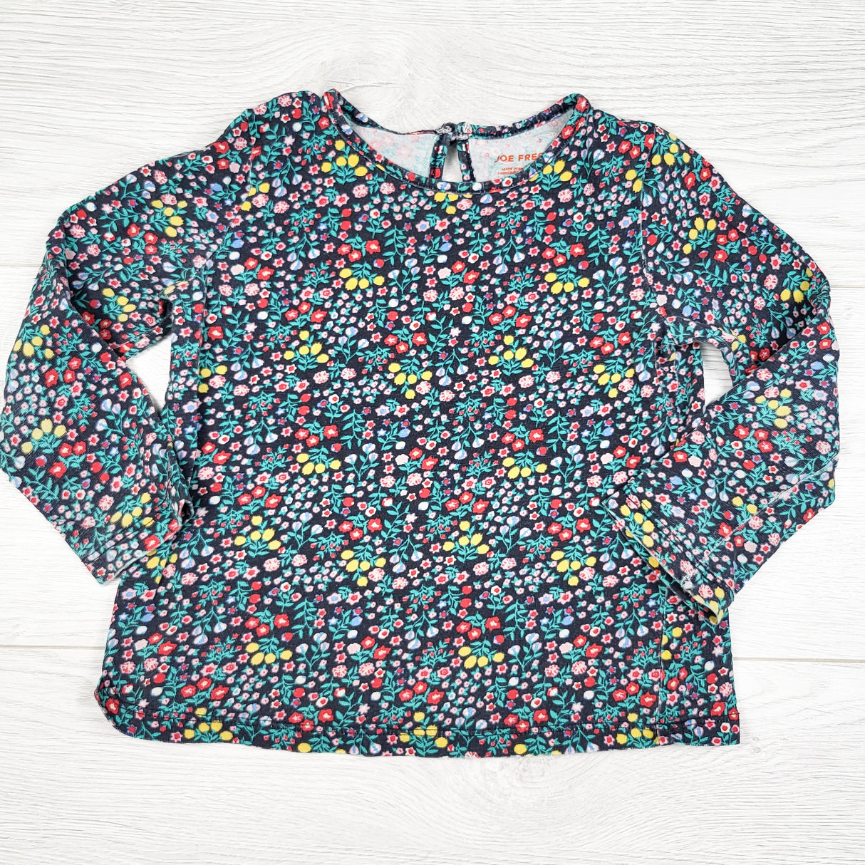 Joe navy floral print top. Size 18-24 months