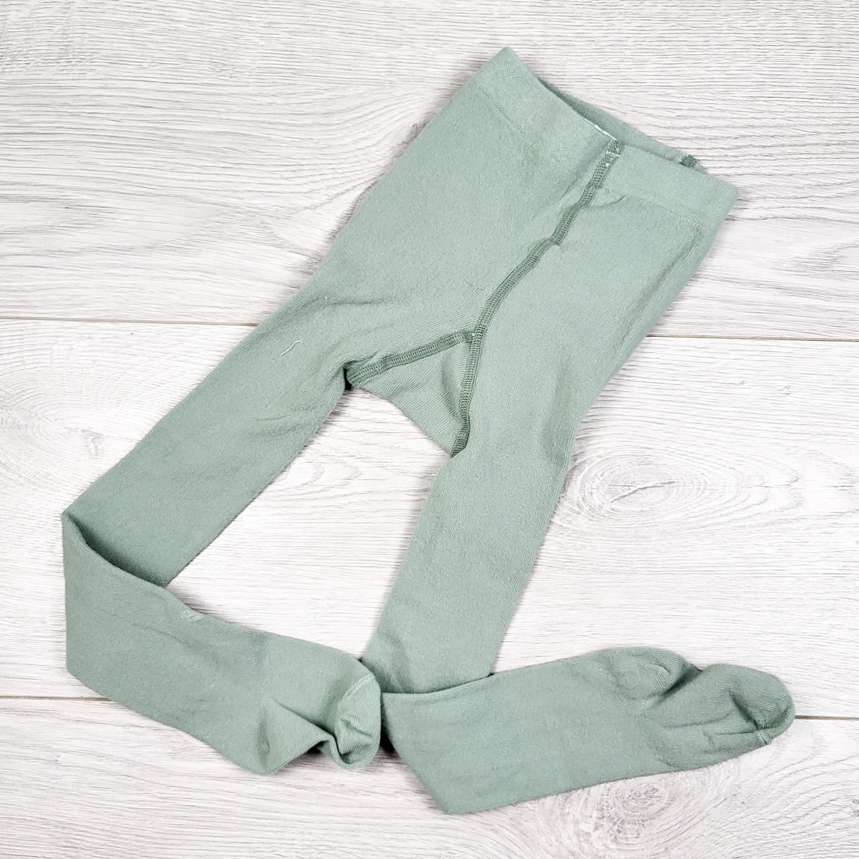H and M sage green tights. Size 1-2 Years