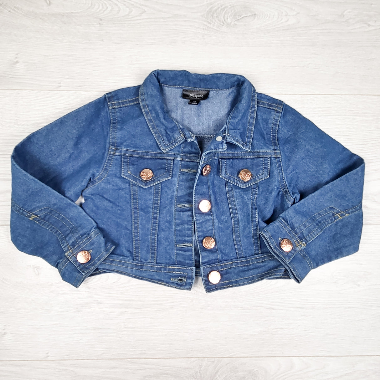 Picapino lightweight denim jacket. Size 3T