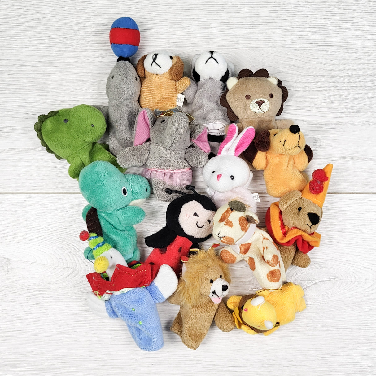 Lot of finger puppets