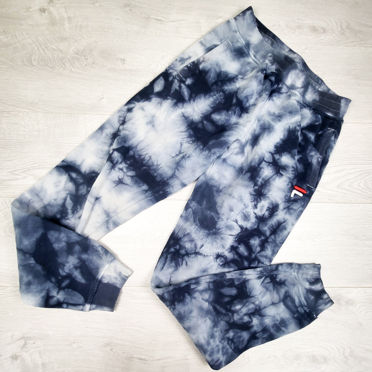 Fila blue tie dyed joggers. Size 14/16
