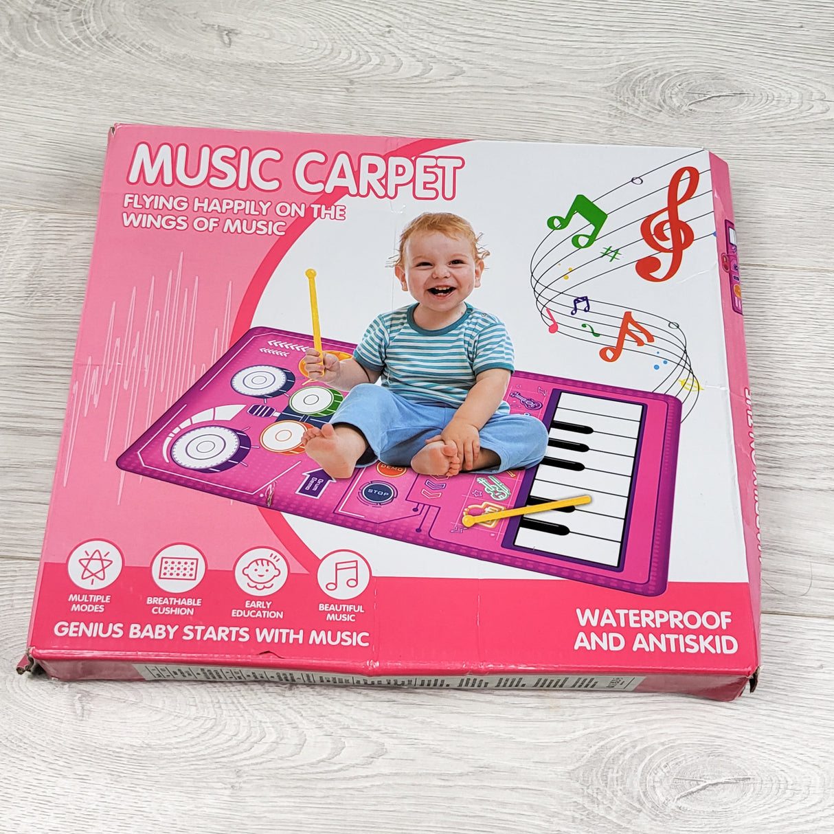 2-in-1 Baby Piano and Drum Music Play Mat (sorry, no shipping)