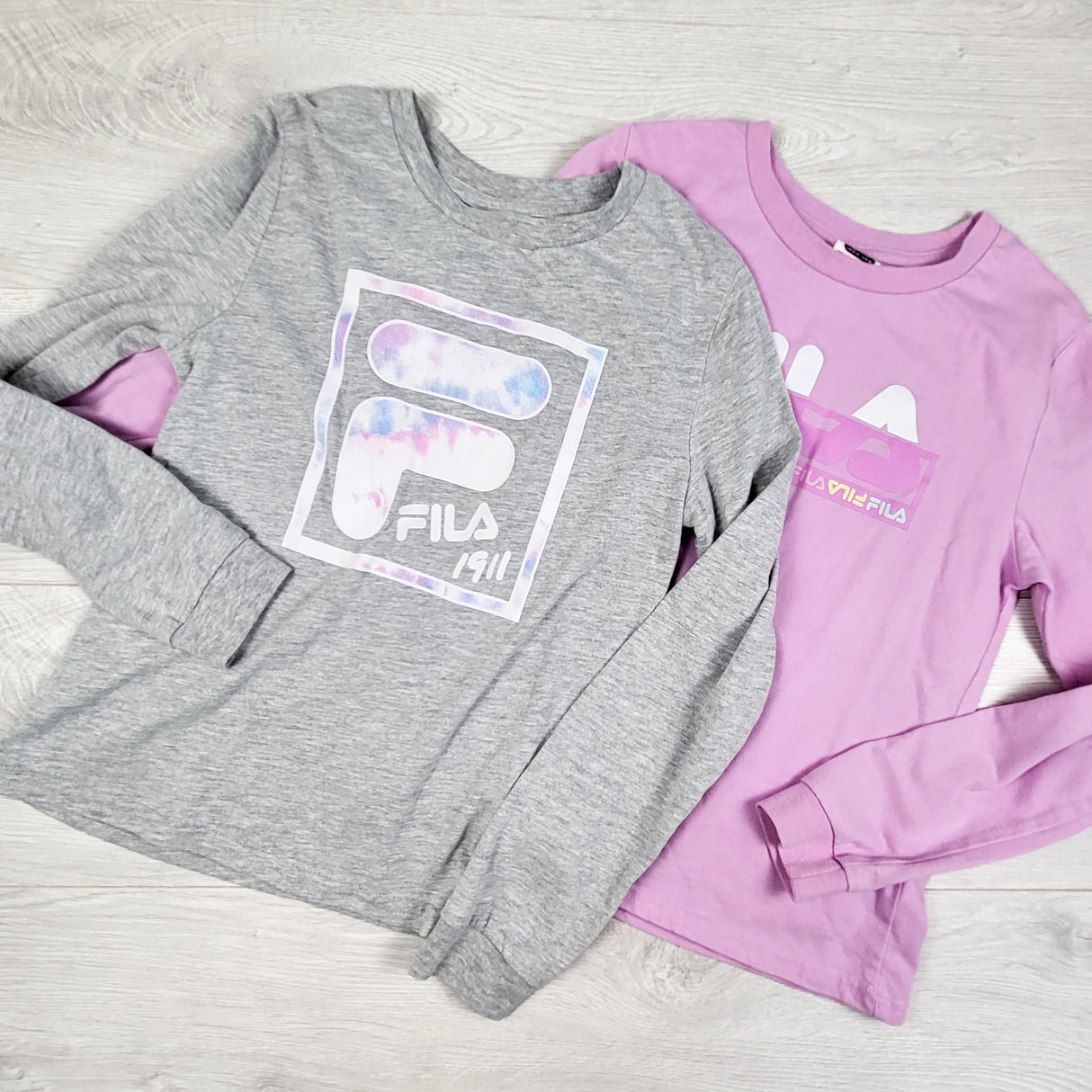 Fila 2pc long sleeve shirts. Size 10/12