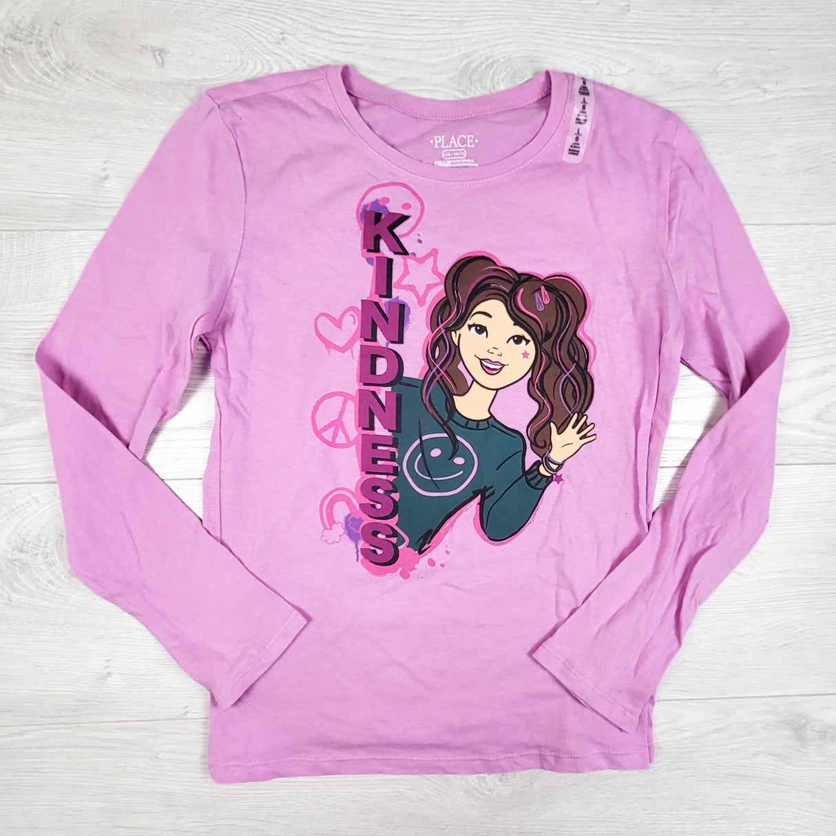 NEW - Children's Place pink "Kindness" shirt. Size 10/12