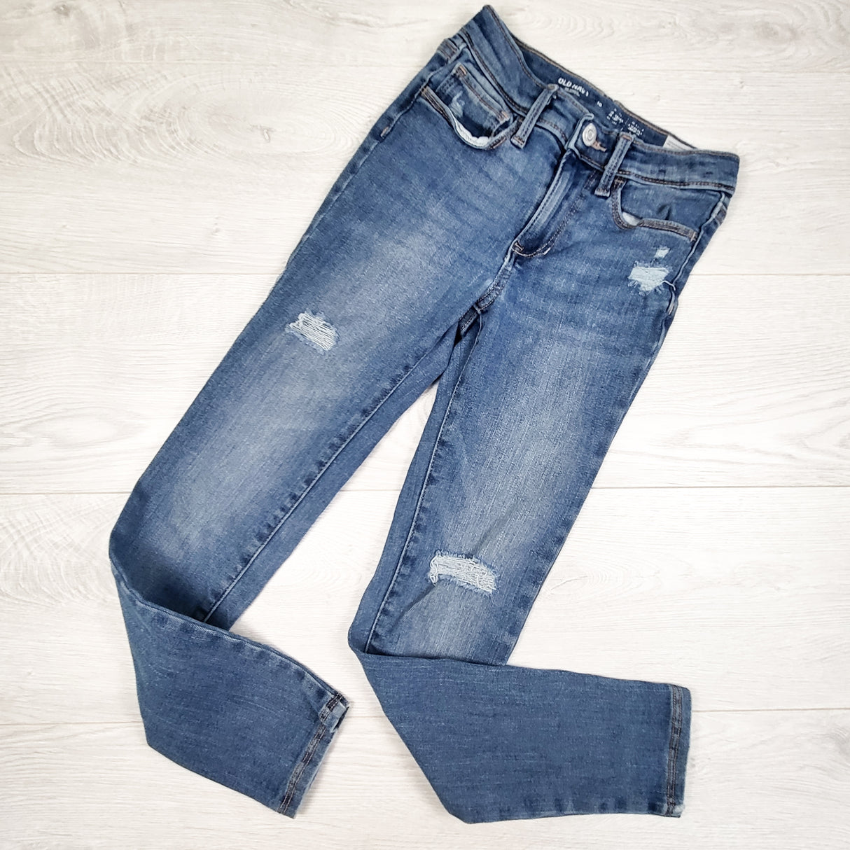 Old Navy distressed high rise rockstar jeggings. Size 10