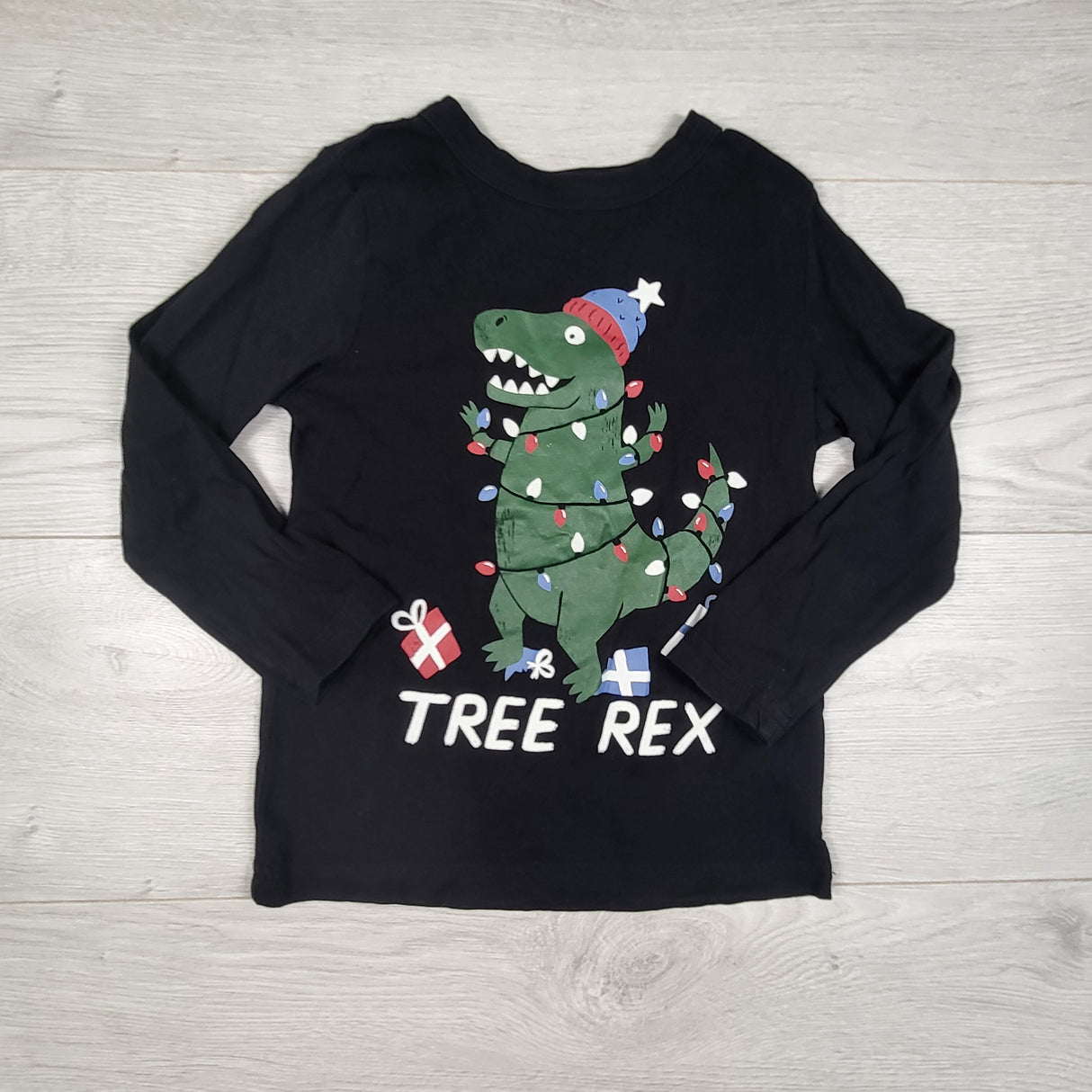 Joe Fresh black "Tree Rex" top. Size 4T