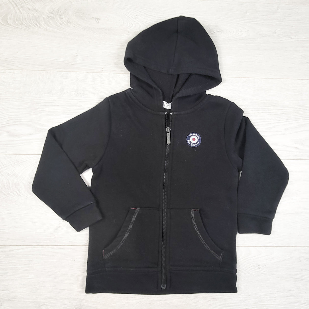 Ben Sherman black zip up hoodie. Size 4T