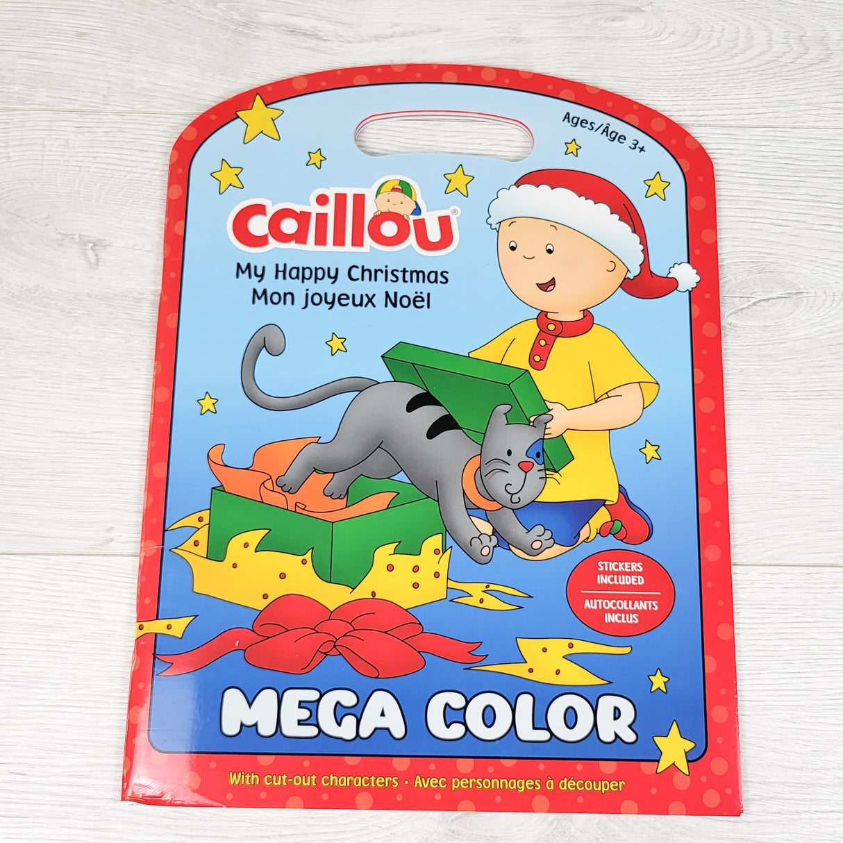 NEW - Caillou "My Happy Christmas" Mega Color Book