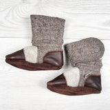 Nooks Design "Coco" felted wool booties. Size 4