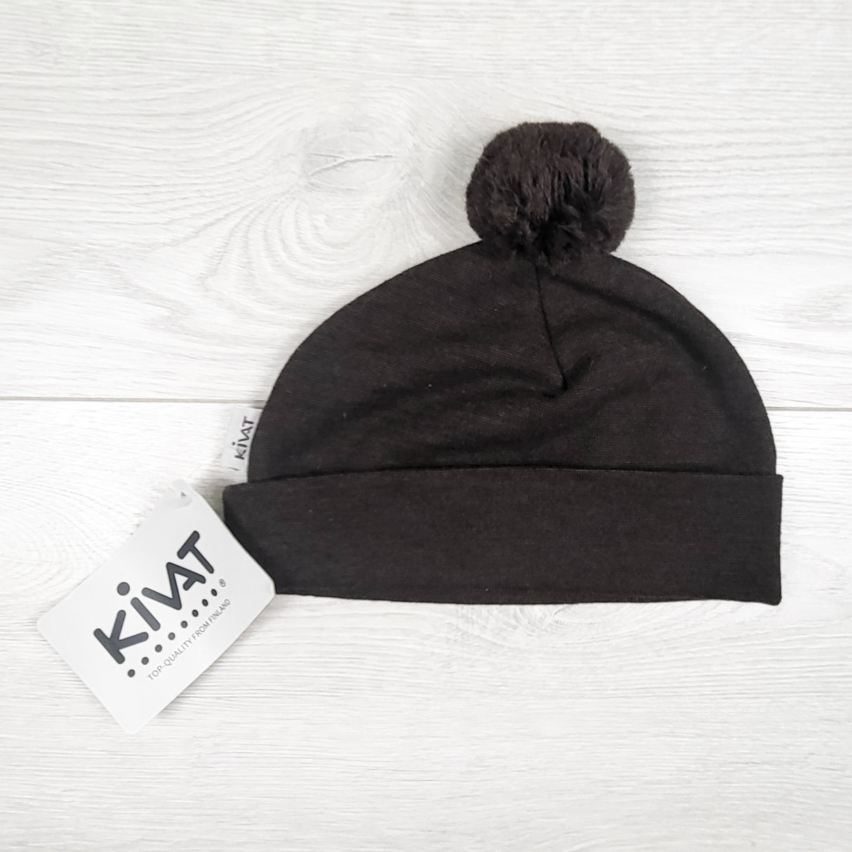 NEW - Kivat brown Merino wool silk blend beanie / pipo hat. Size 2 (fits 2T to 4T)