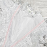 Reitmans vintage white lace dress. size 3T - missing belt that came with it