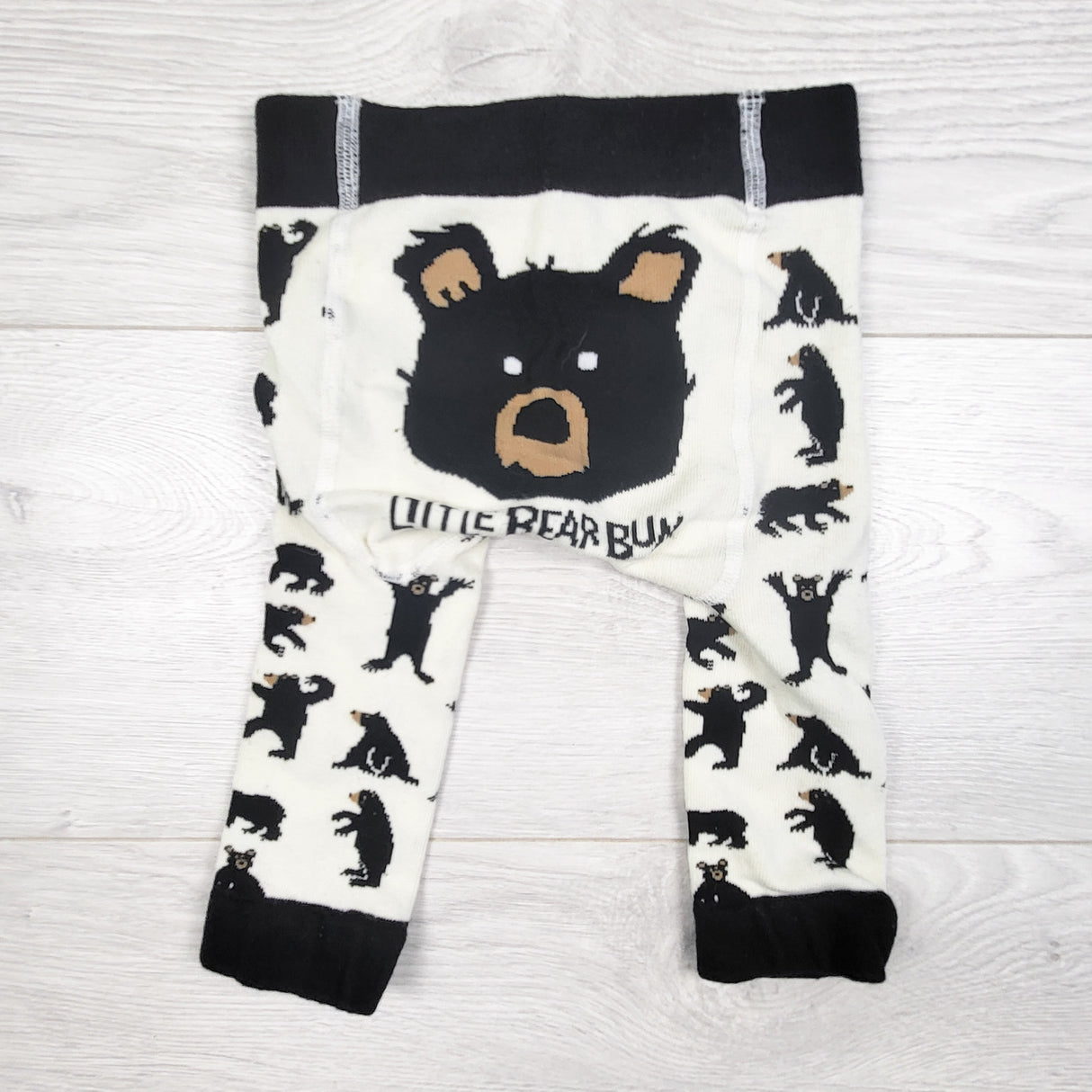 Little Blue House bear print tights. Size 6-12 months