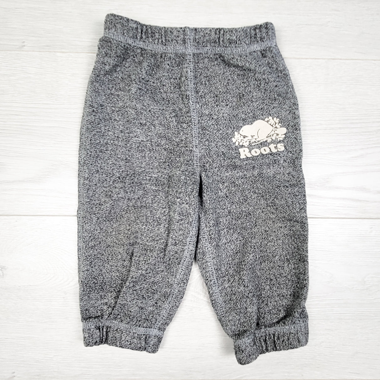 Roots heathered grey joggers. Size 6-12 months