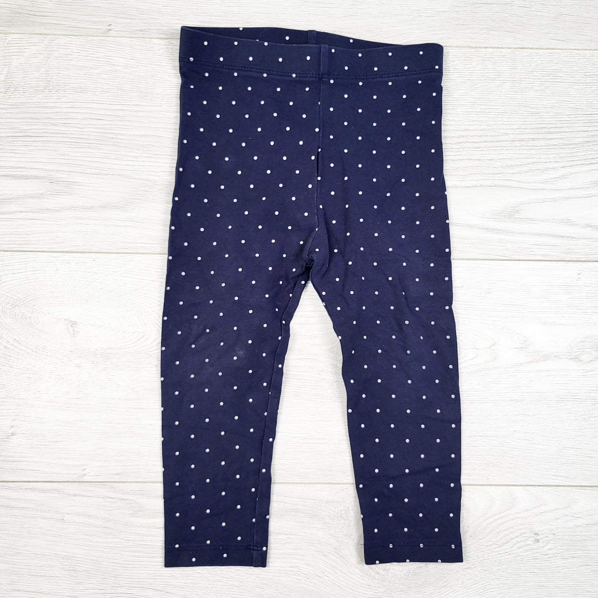 Joe navy polka dot legging. Size 18-24 months