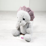 NEW -  Coco Village Grey Triceratops Dino Plush Toy