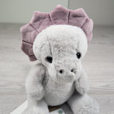 NEW -  Coco Village Grey Triceratops Dino Plush Toy