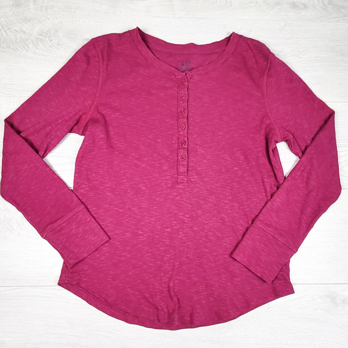 Gap pink rib knit maternity top | Size small