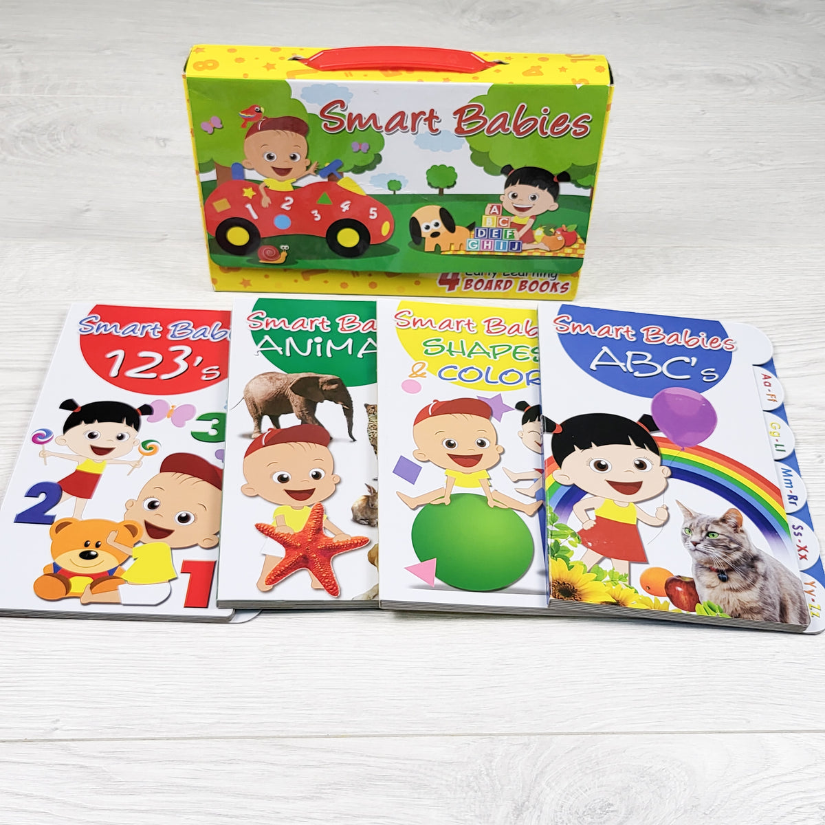 Smart Babies 4-pack board books (sorry, no shipping)
