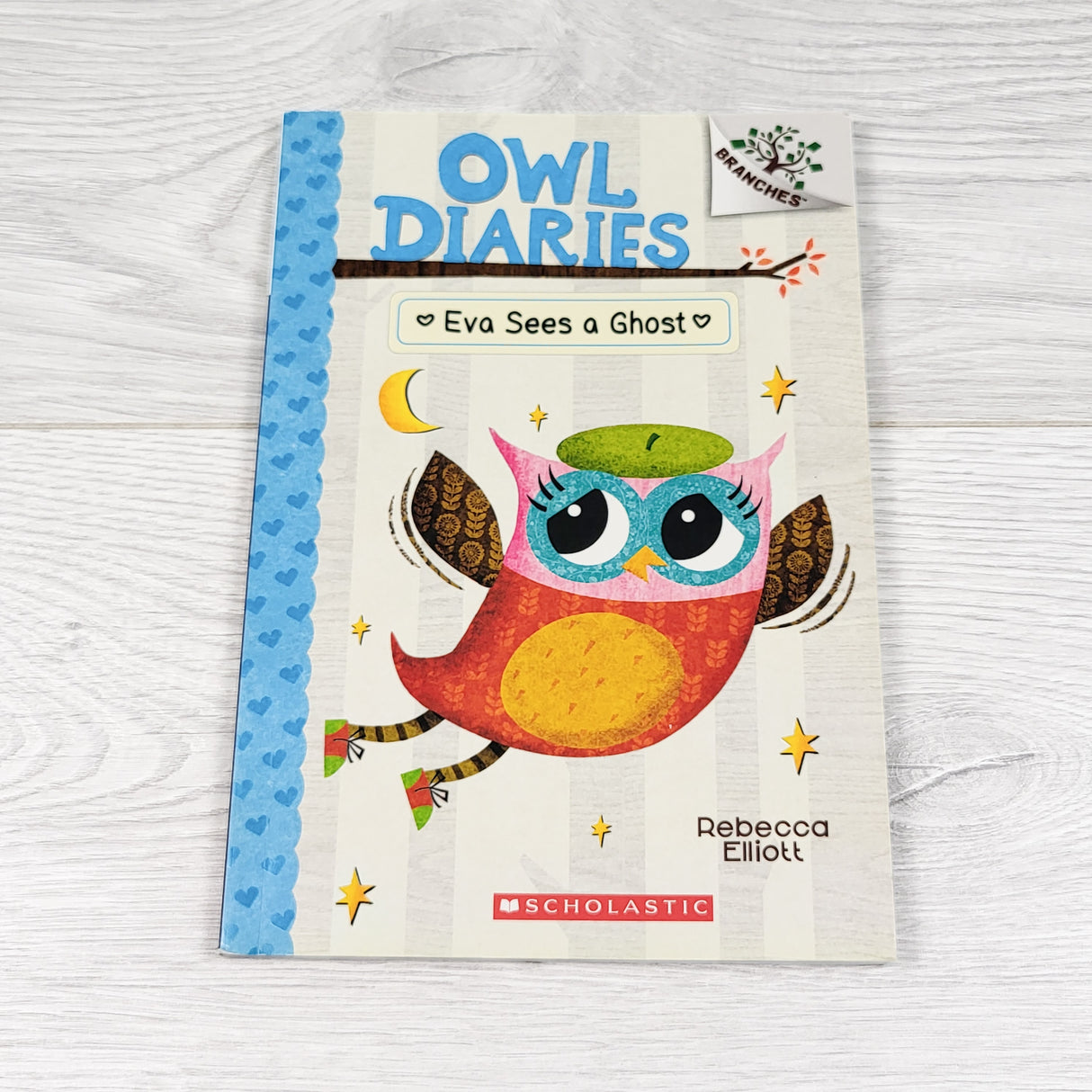 Owl Diaries: Eva Sees a Ghost. Soft cover beginner chapter book
