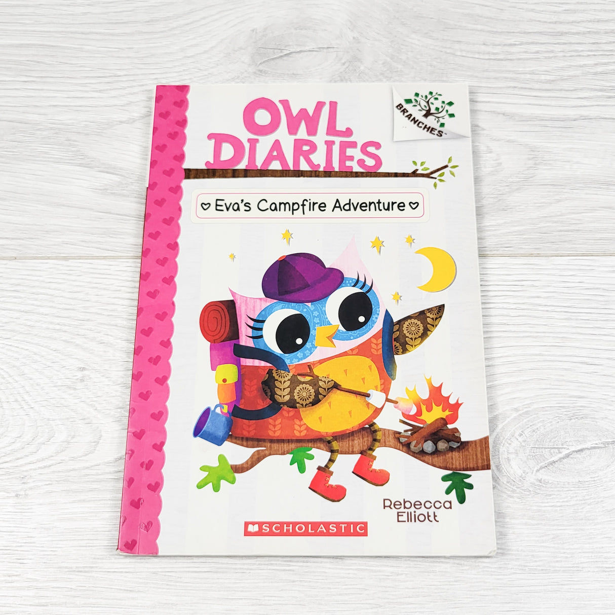 Owl Diaries: Eva's Campfire Adventure. Soft cover beginner chapter book