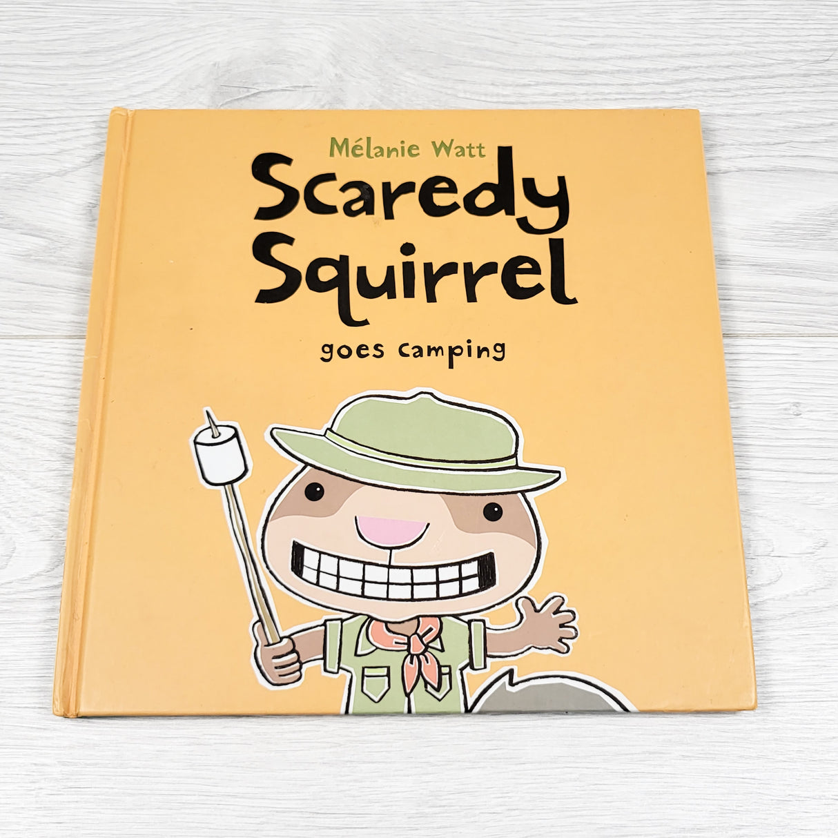 Scaredy Squirrel Goes Camping. Hardcover book