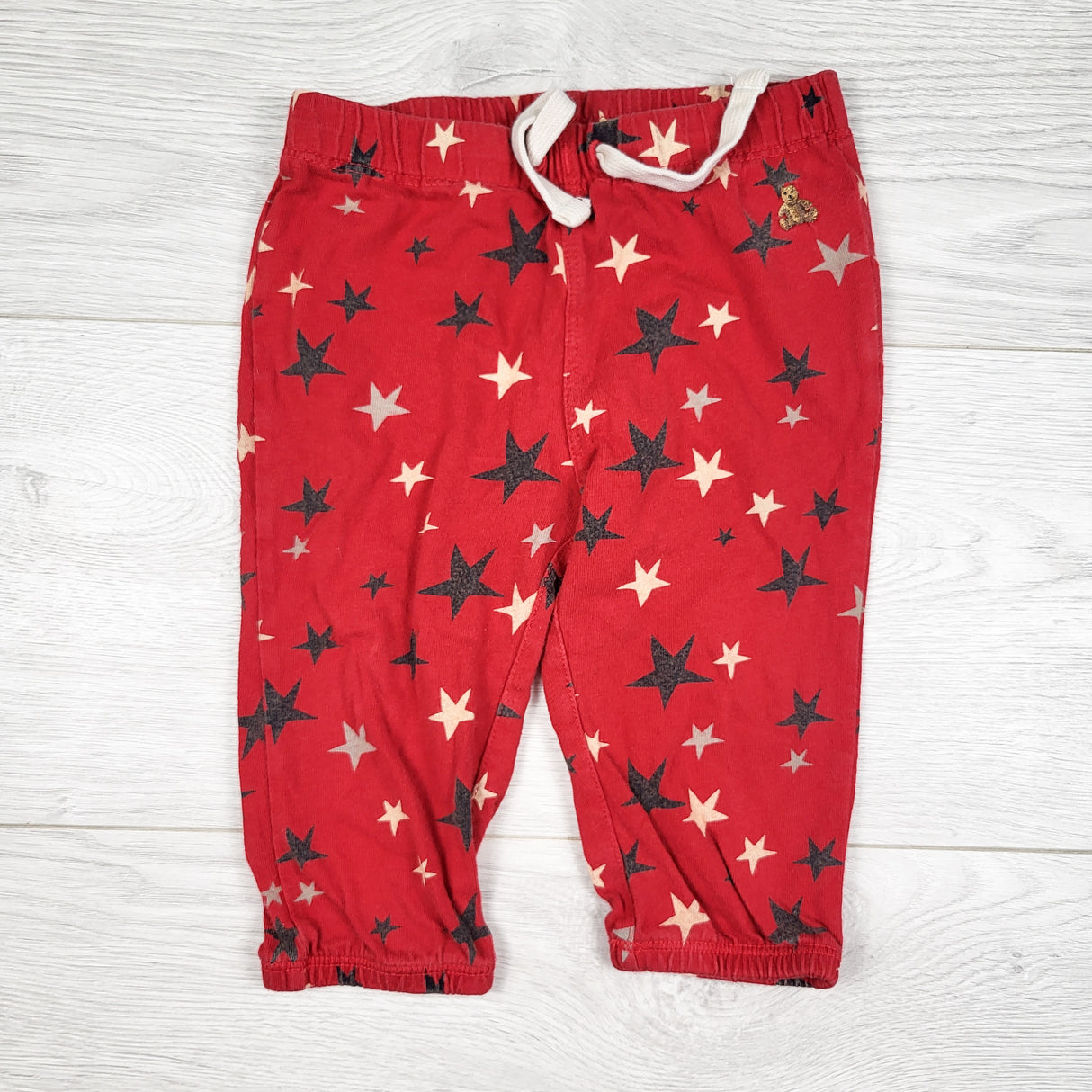 Gap grey cotton pants with stars. Size 6-12 months