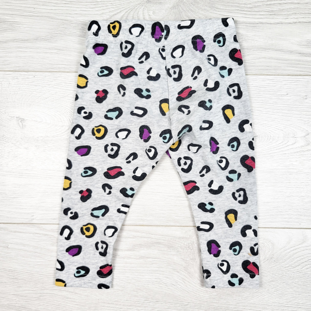 George grey leopard print leggings. Size 6-12 months
