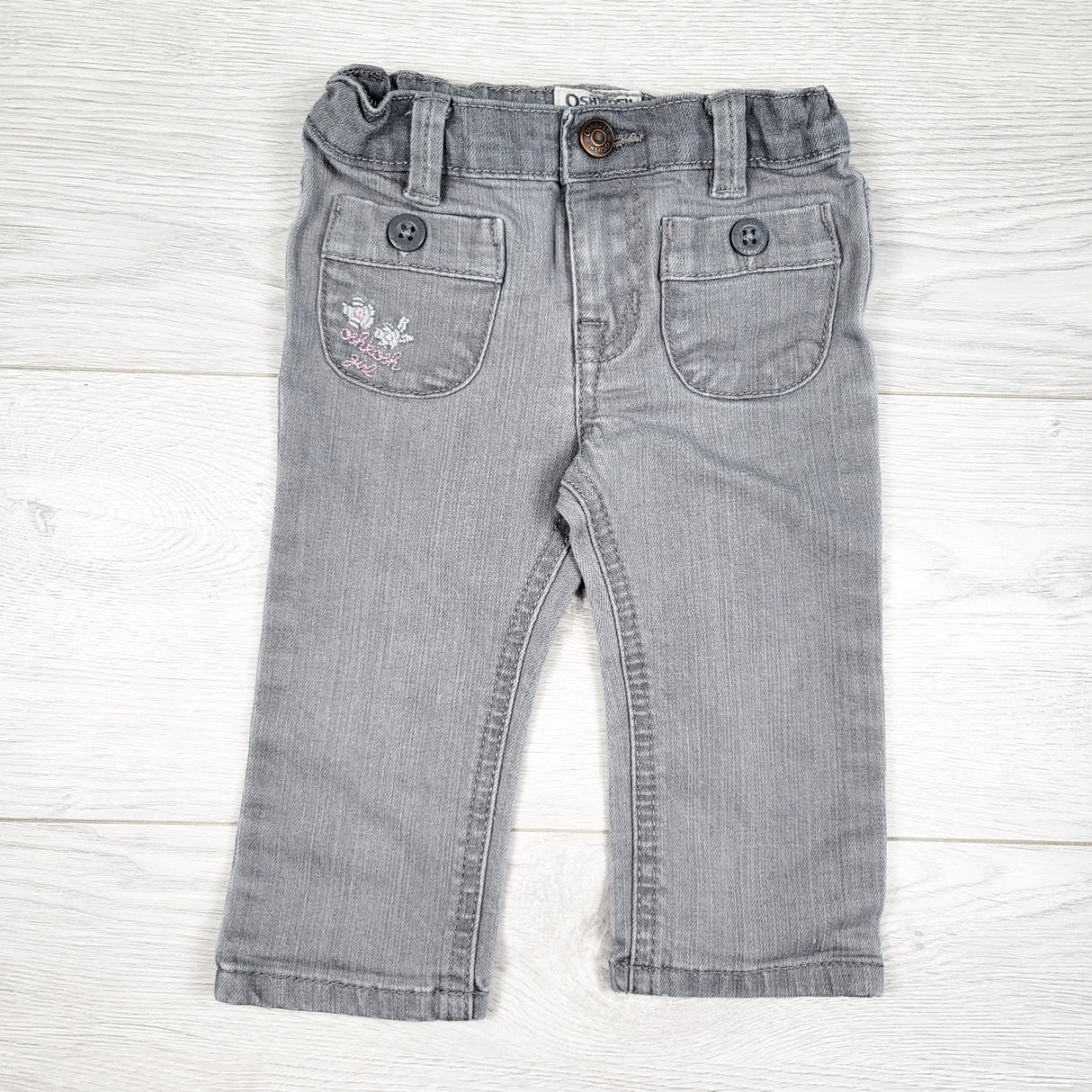 Oshkosh grey jeans. Size 12 months