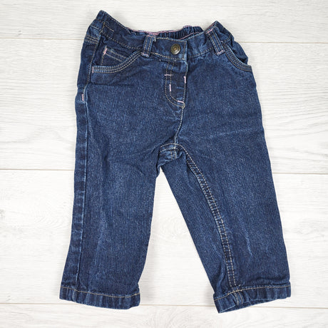 George denim pants with heart pockets. Size 6-12 months