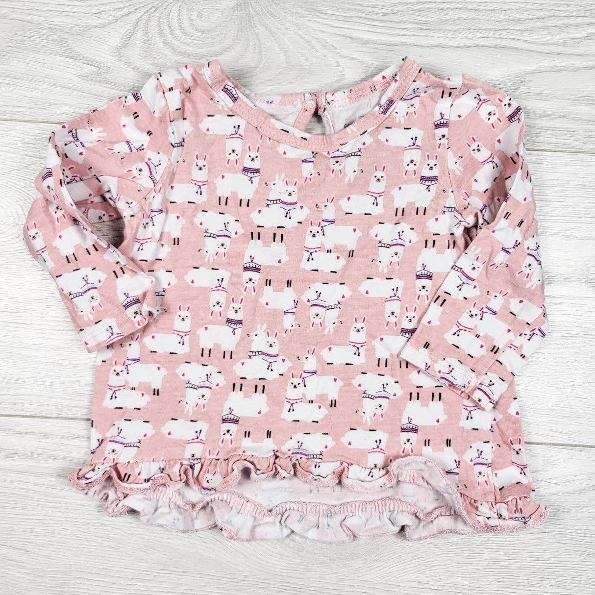 George pink top with llamas. Size 6-12 months
