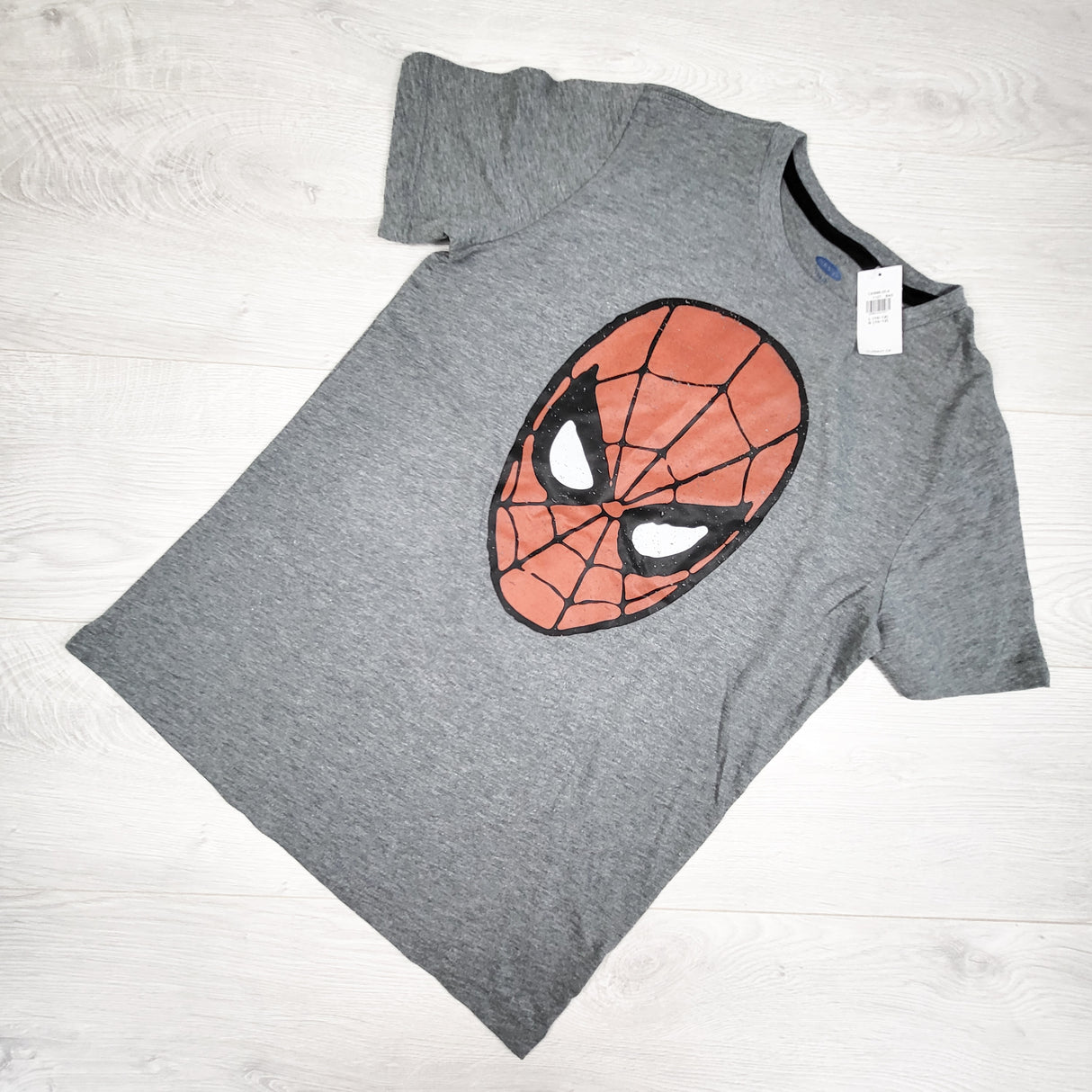 NEW - Old Navy grey Spider-man t-shirt. Size 10/12