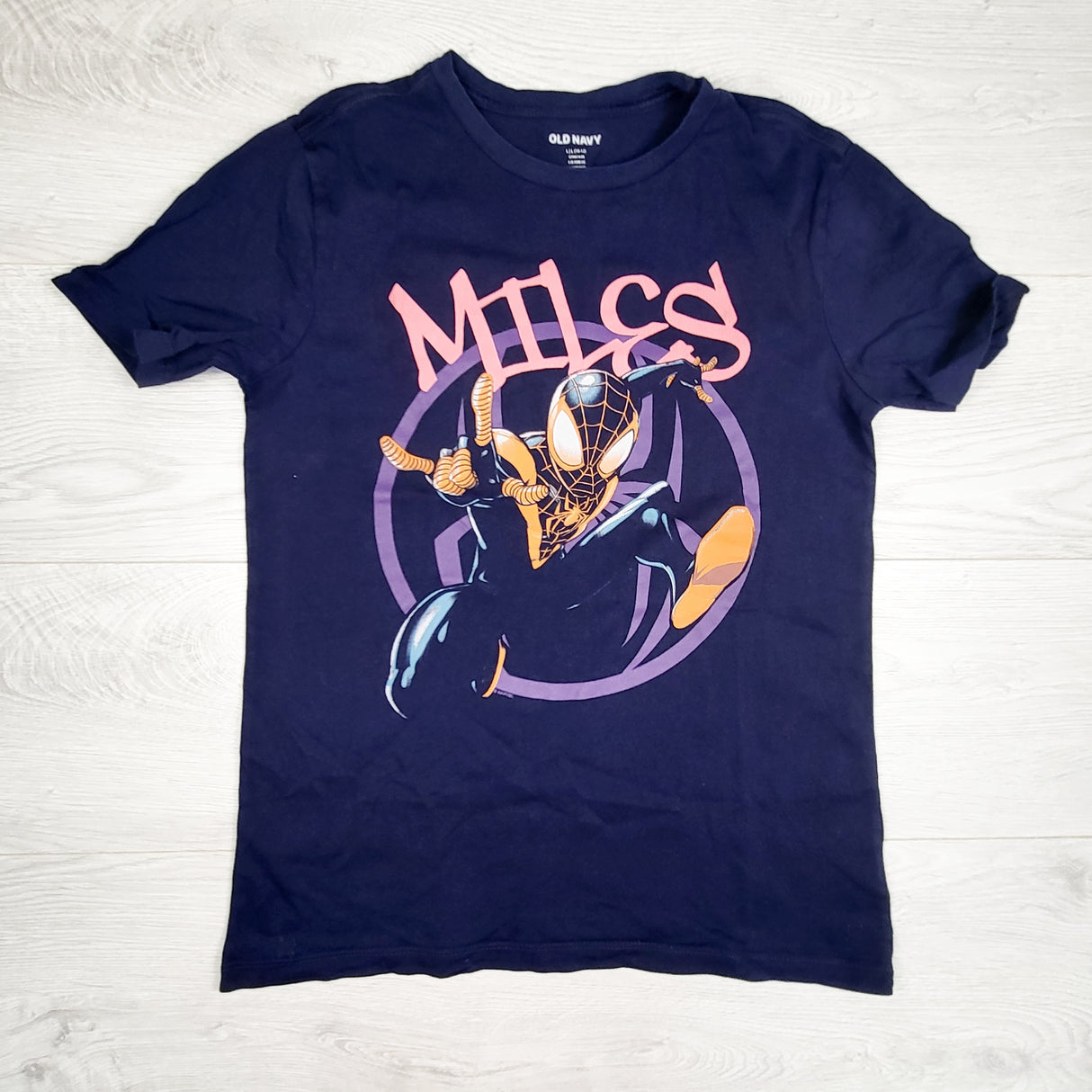 Old Navy navy Spider-man "Miles" t-shirt. Size 10/12