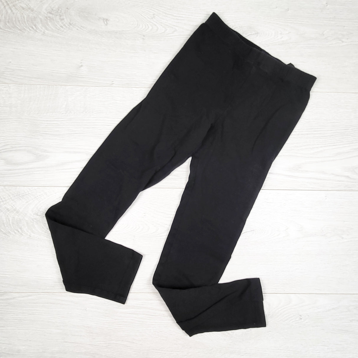 H and M black cotton leggings. Size 8/9