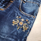 Tican Jeans embroidered skinny jeans. Size XL