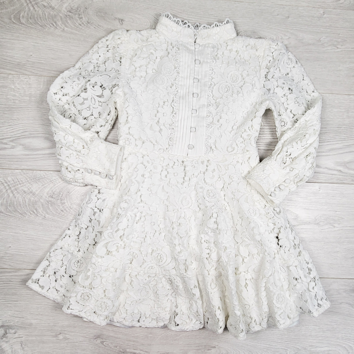 Bardot Junior Girl's Cleo Mini Lace Dress. Size 7 - AS IS