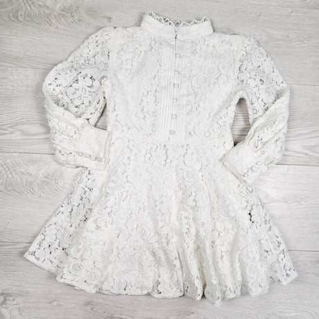 Bardot Junior Girl's Cleo Mini Lace Dress. Size 7 - AS IS